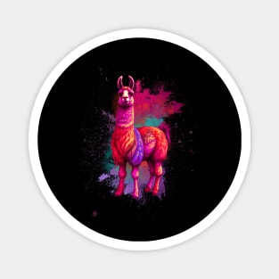 Colorful Llama Magnet